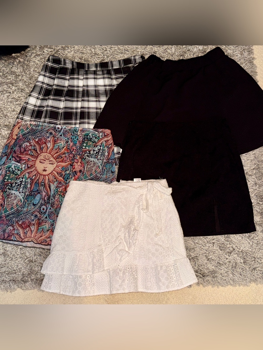 Black and White Women Skirt Bundle - Mixed Styles, Sizes Medium 6-8